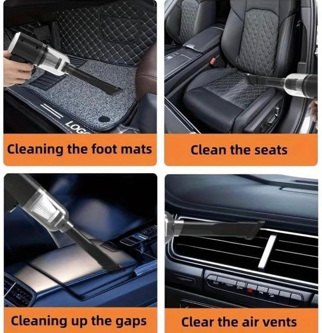 2-in-1 Cordless Handheld Car Vacuum Cleaner with Blower